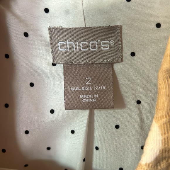 Chico’s Polka Dot Jacket - Picture 2 of 11